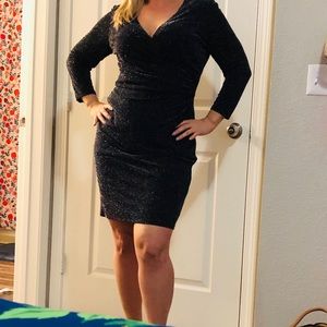 Sparkly Black Stretchy Dress by Chaps